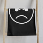 Angry Emoji Black | Mix & Match Classic Fun-Flirty Lovers’ Towels