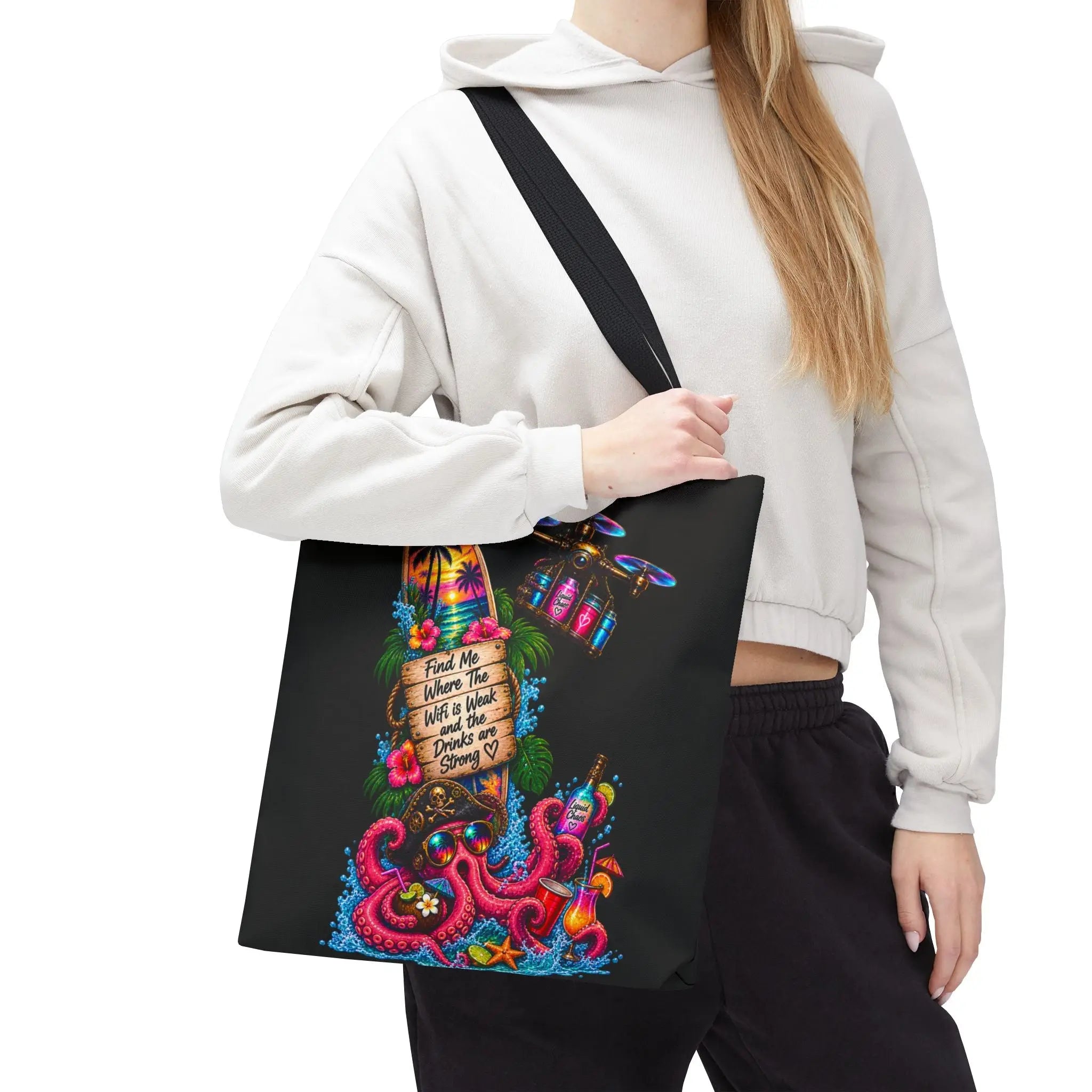 Liquid Chaos Spring Break Tote Bag