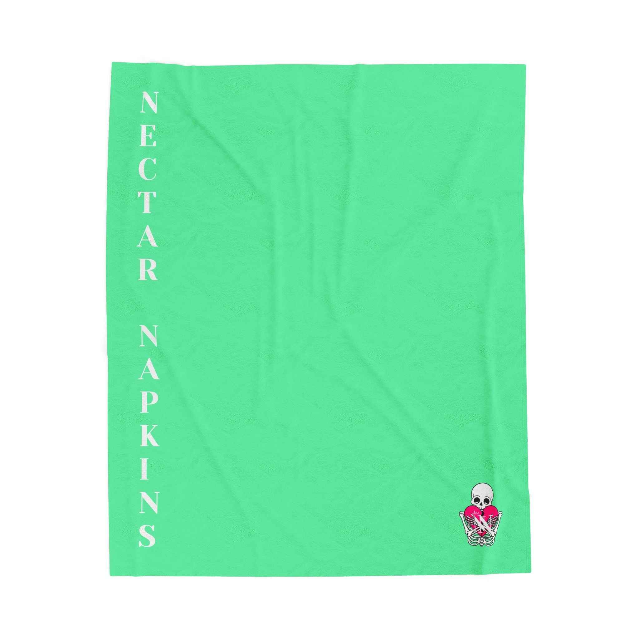 Nectar Napkins Brand Mint Green Love Blanket