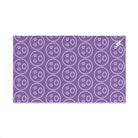 Surprised Emoji Pattern Light Purple Cum Towel