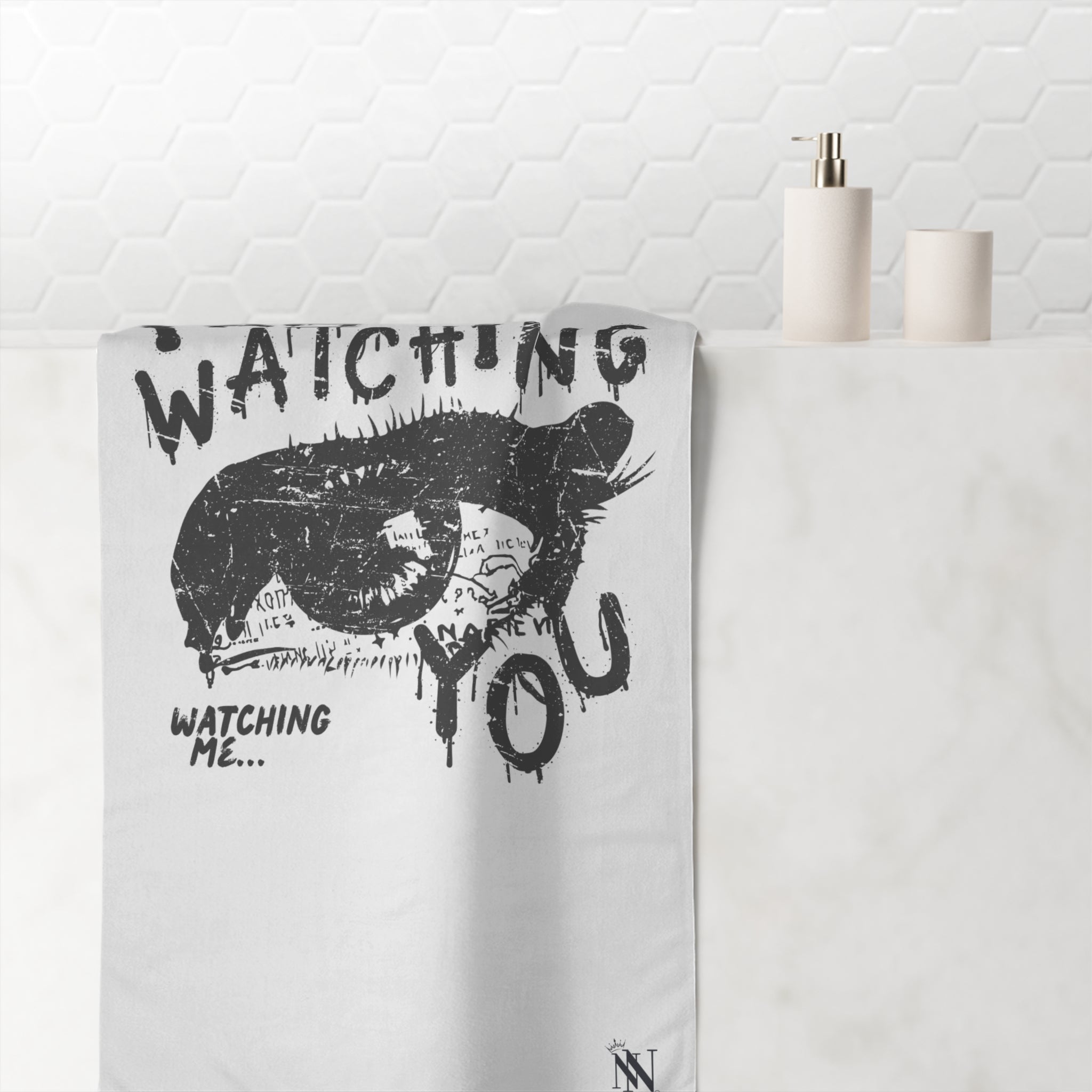Watching You Watching Me | Mix & Match XL Fun-Flirty Lovers’ Towels