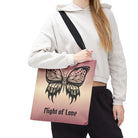 Flight of Love Skull Butterfly Tote Bag
