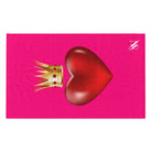 Heart Queen Pink | Mix & Match Soft Fun-Flirty Lovers’ Towels