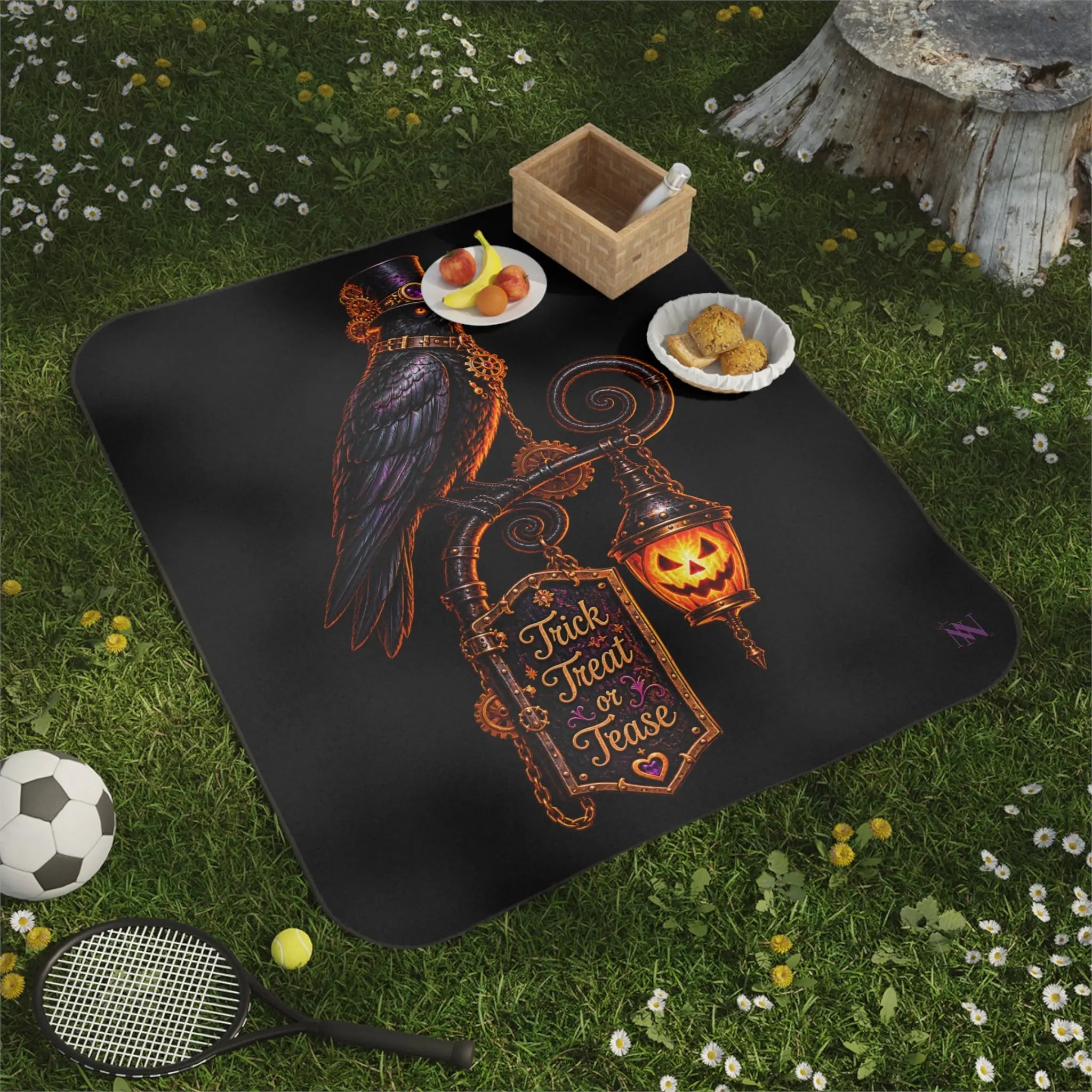 Trick Treat or Tease Crow Water-Resistant Sex Blanket