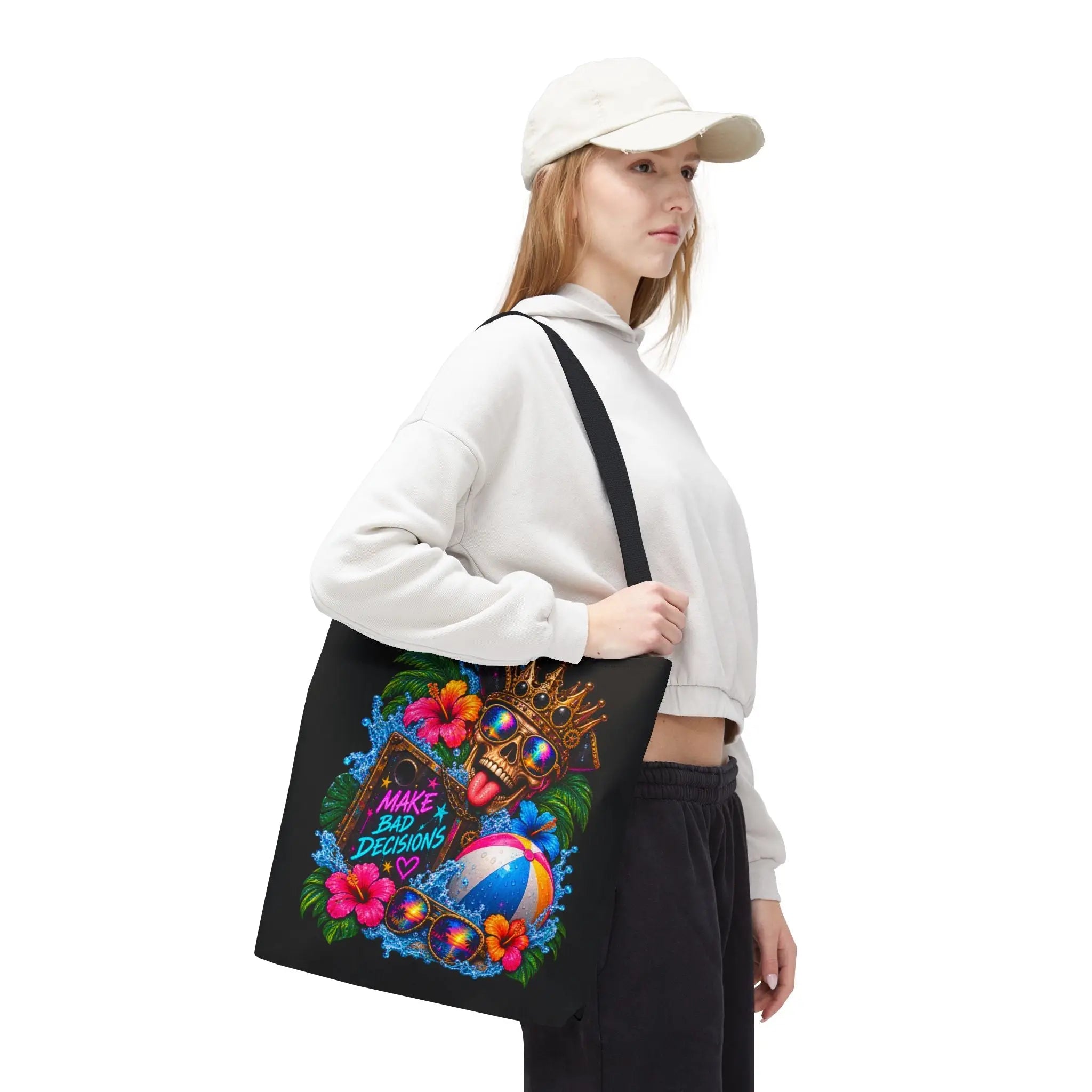 Make Bad Decisions Beach Day Tote Bag