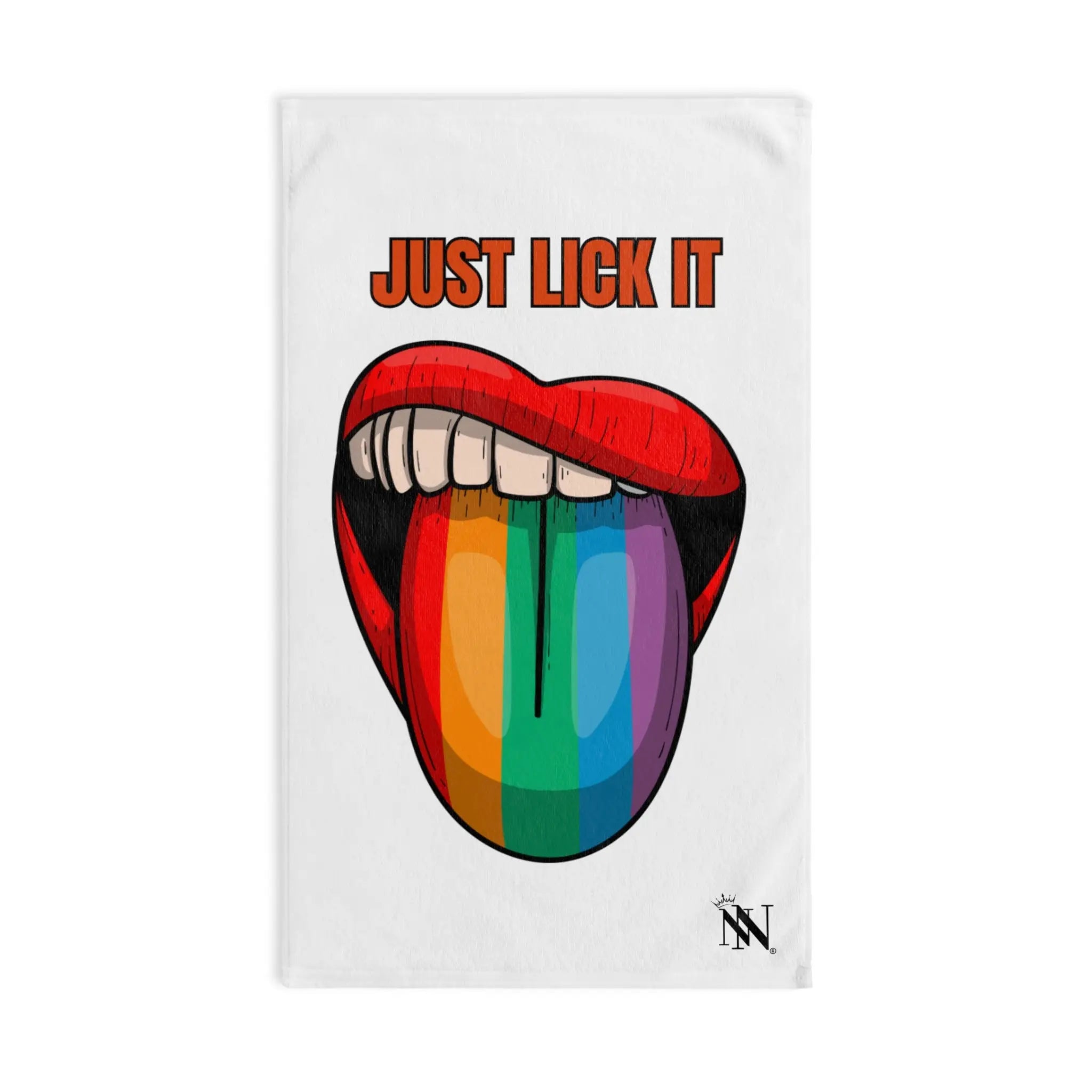 Just Lick It Rainbow Tongue Cum Towel