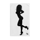 Sexy Lady Standing Silhouette | Nectar Napkins Classic Fun-Flirty Lovers’ Colored Towels
