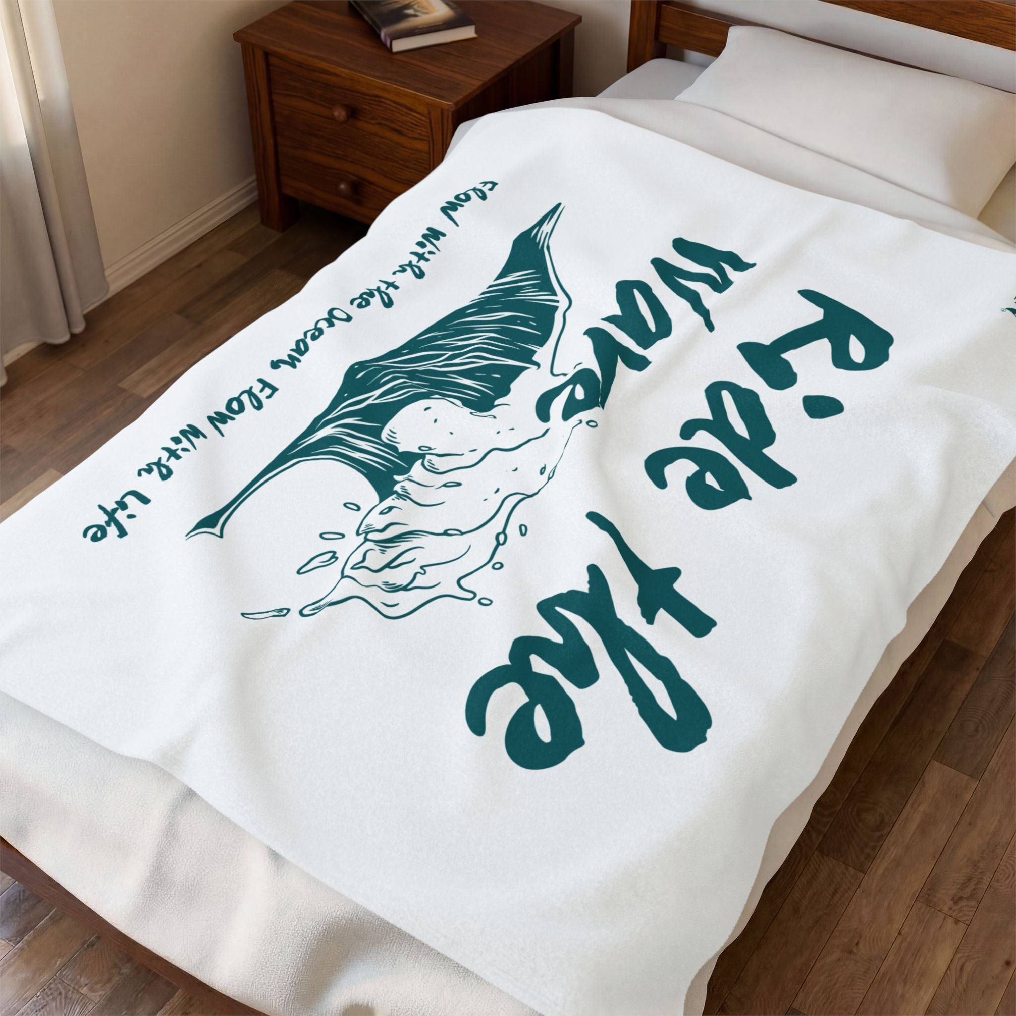 Ride the Wave Couple Romantic Gifts Silky Soft Love Blanket