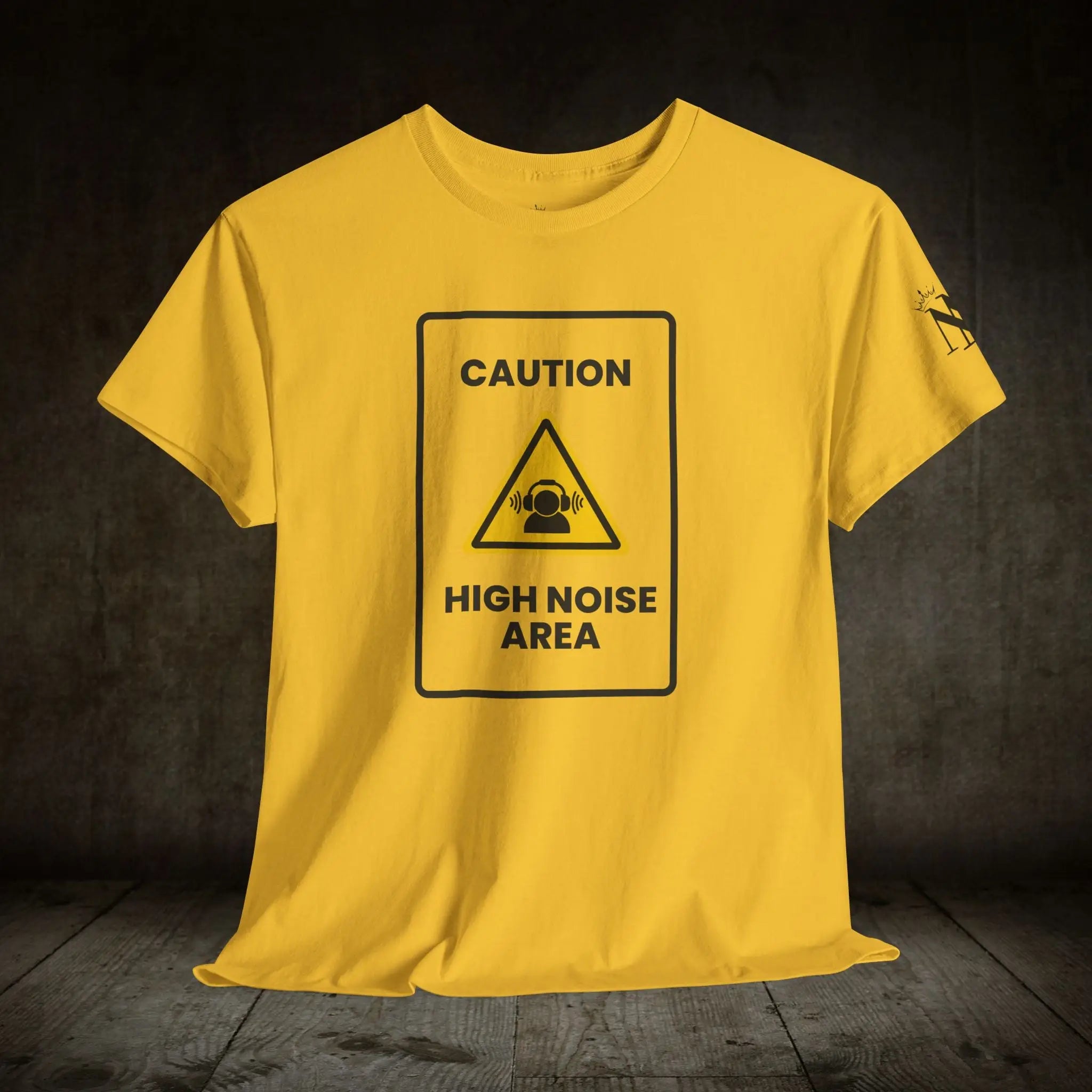 Caution High Noise Area | Mix & Match Cotton Unisex Fun-Flirty Lovers’ T-Shirts
