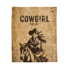 Vintage Cowgirl for Life Poster | Mix & Match Soft Fun-Flirty Lovers’ Blankets