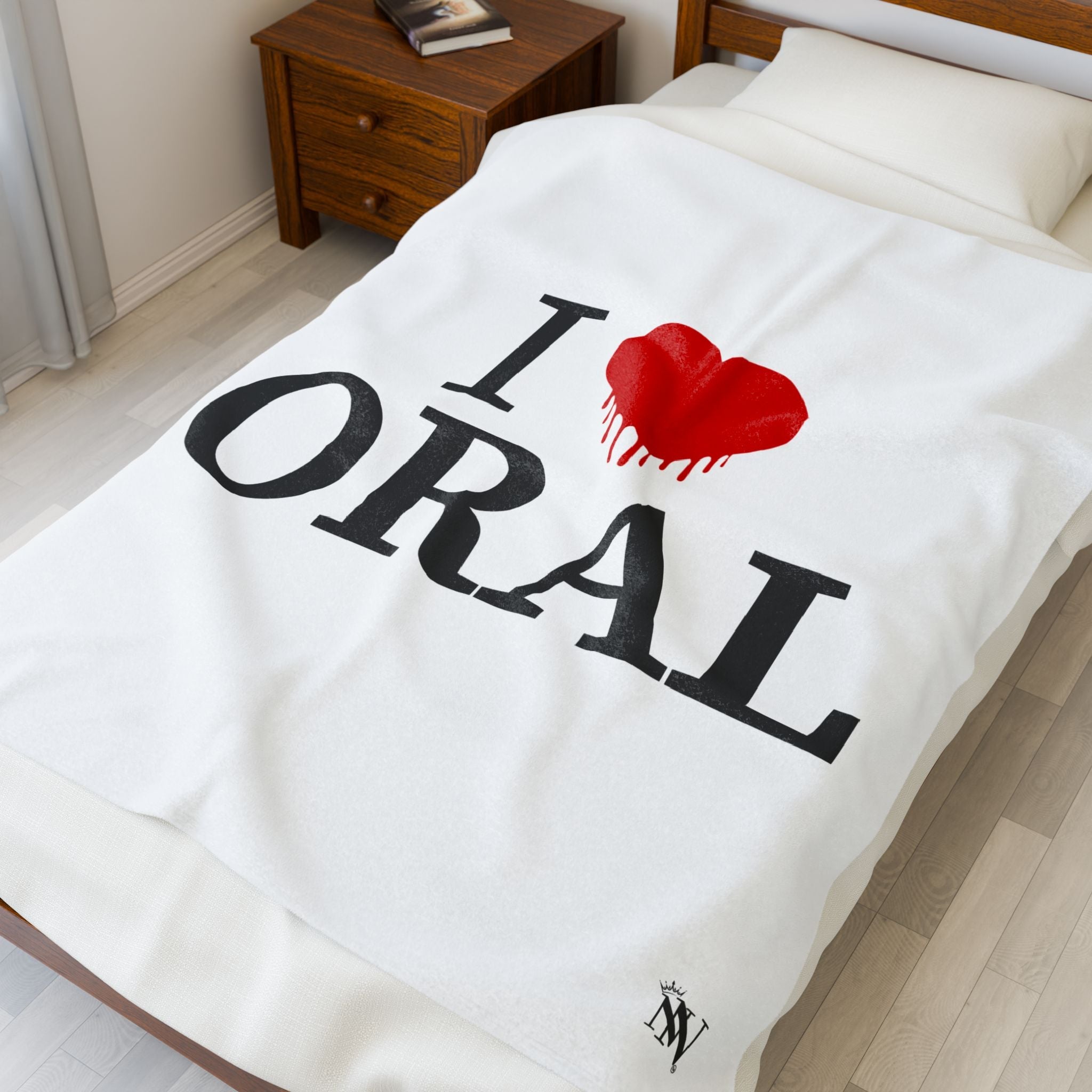 I Love Dripping Oral | Mix & Match Velveteen Fun-Flirty Lovers’ Blankets