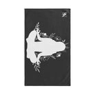 Seated Yoga Meditation Dark Grey Cum Towel