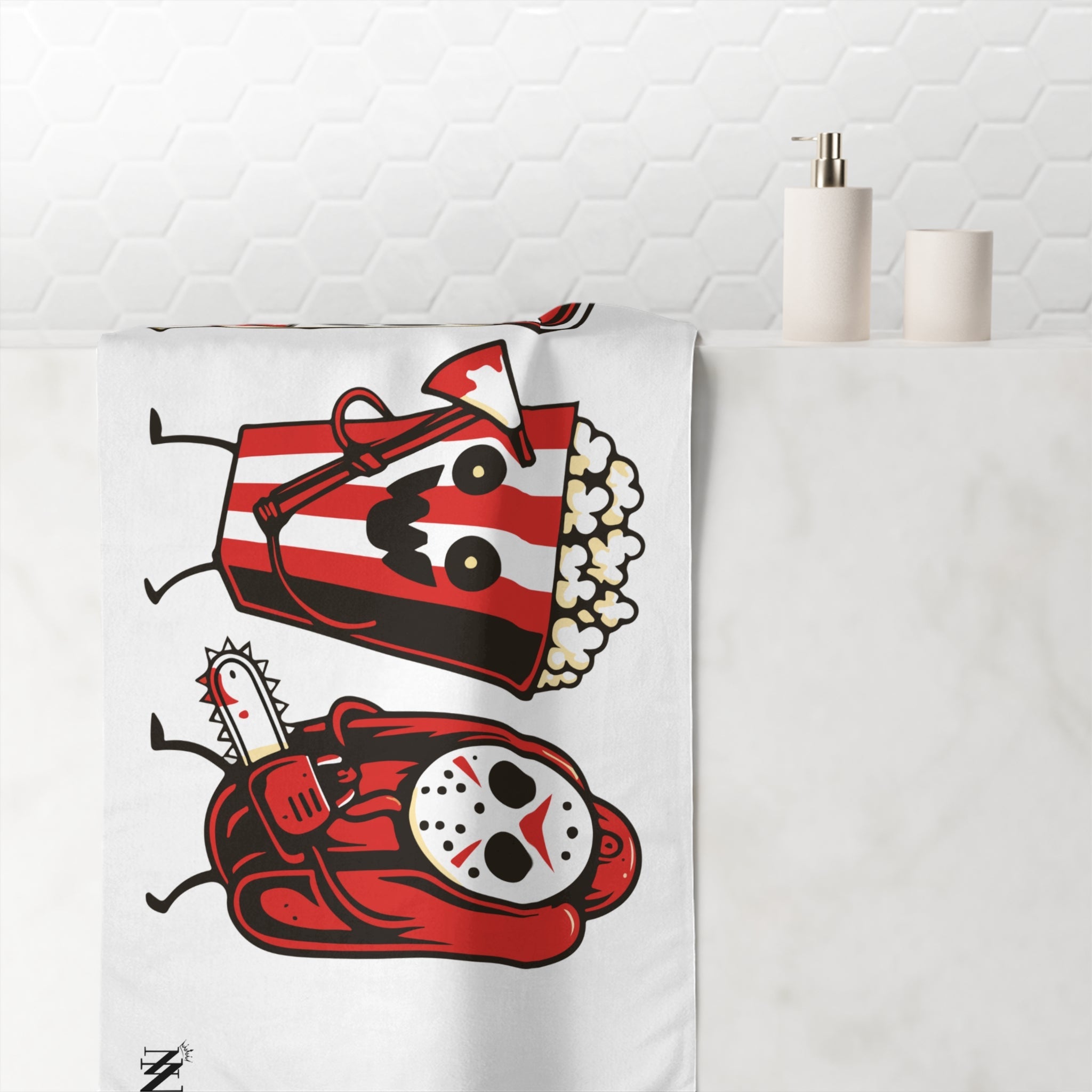 Scary Movie Night Junk Food | Mix & Match XL Fun-Flirty Lovers’ Towels