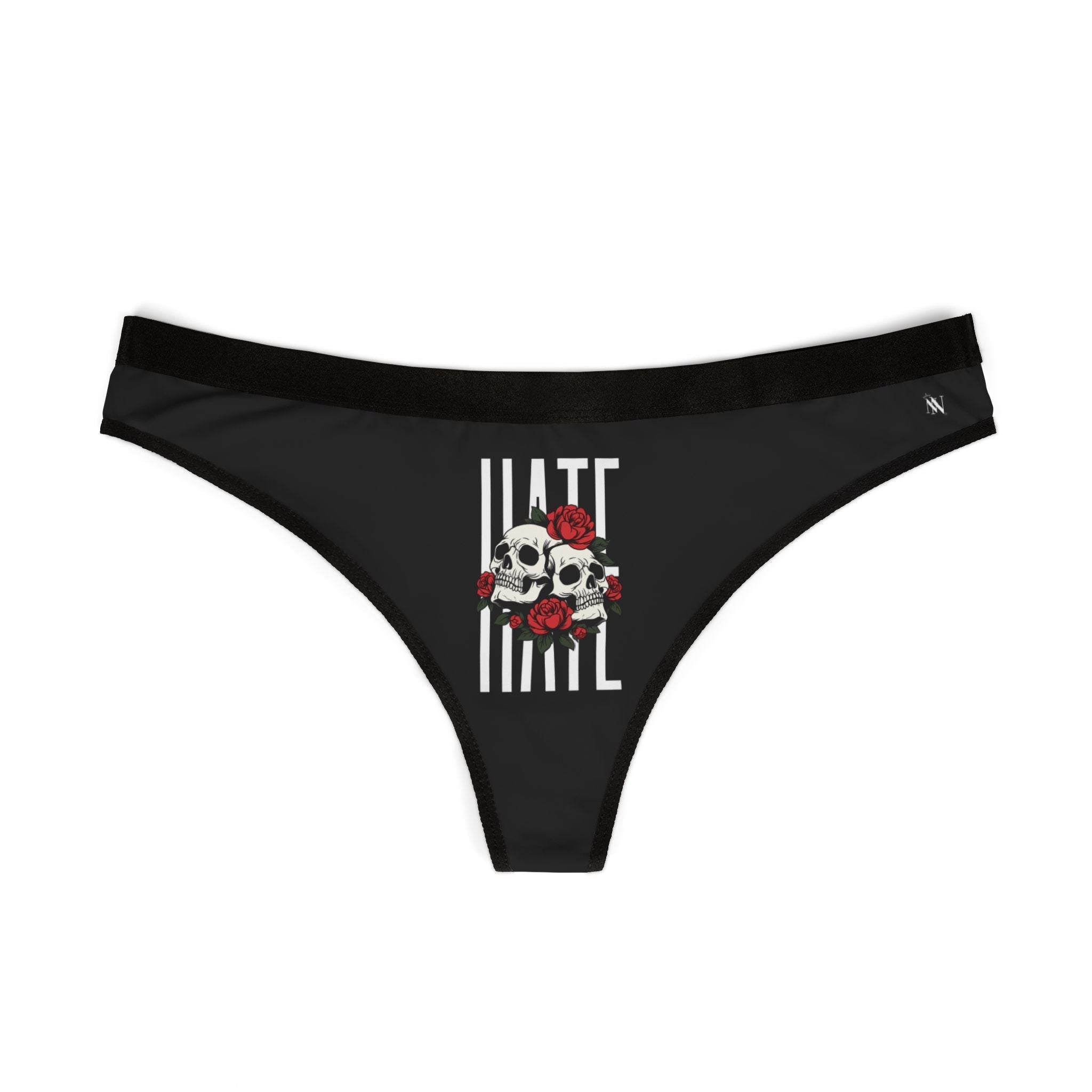 Roses Skulls & Hate | Mix & Match Women’s Fun-Flirty Lovers’ Thongs