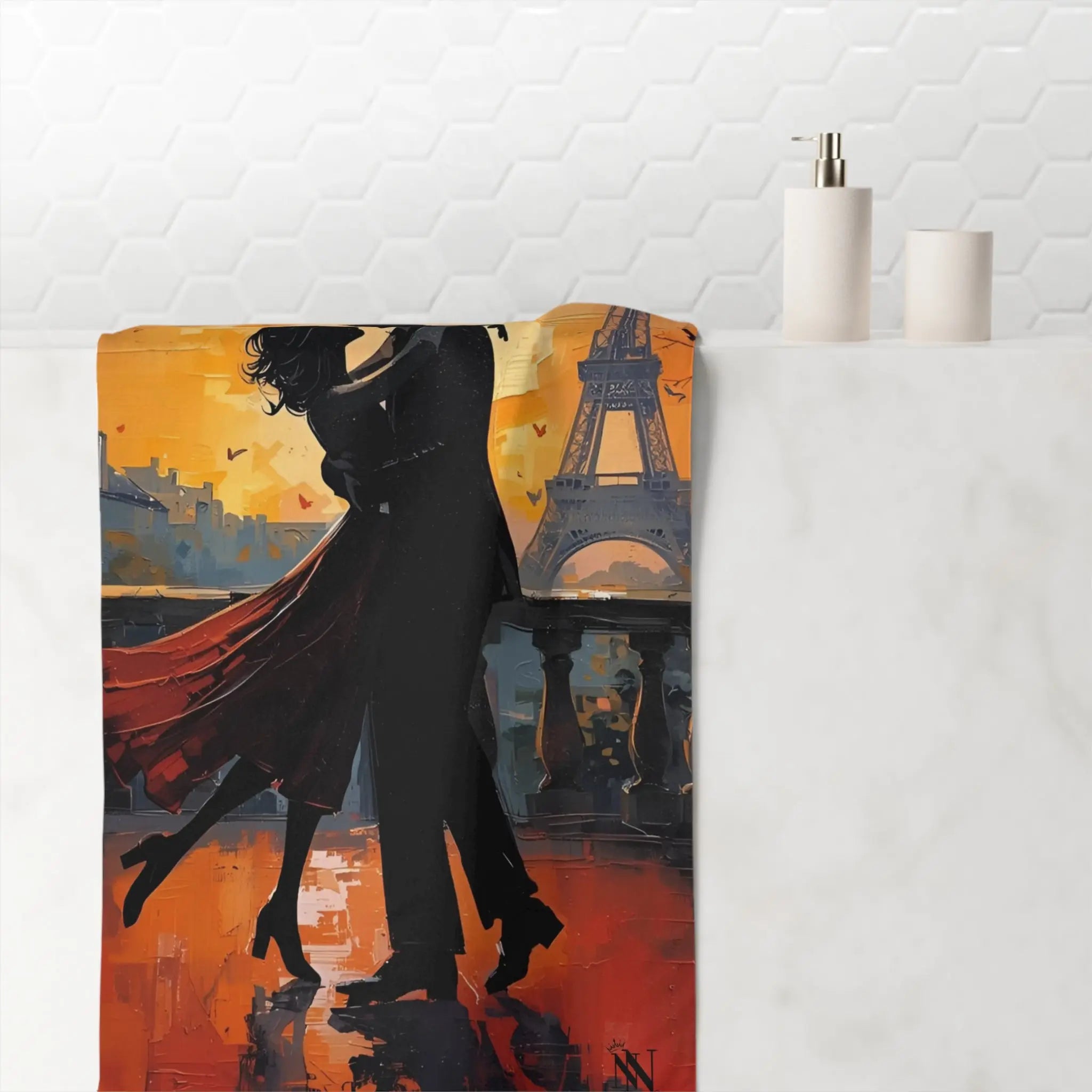 Sweep Me off My Feet Graphic | Mix & Match XL Fun-Flirty Lovers’ Towels