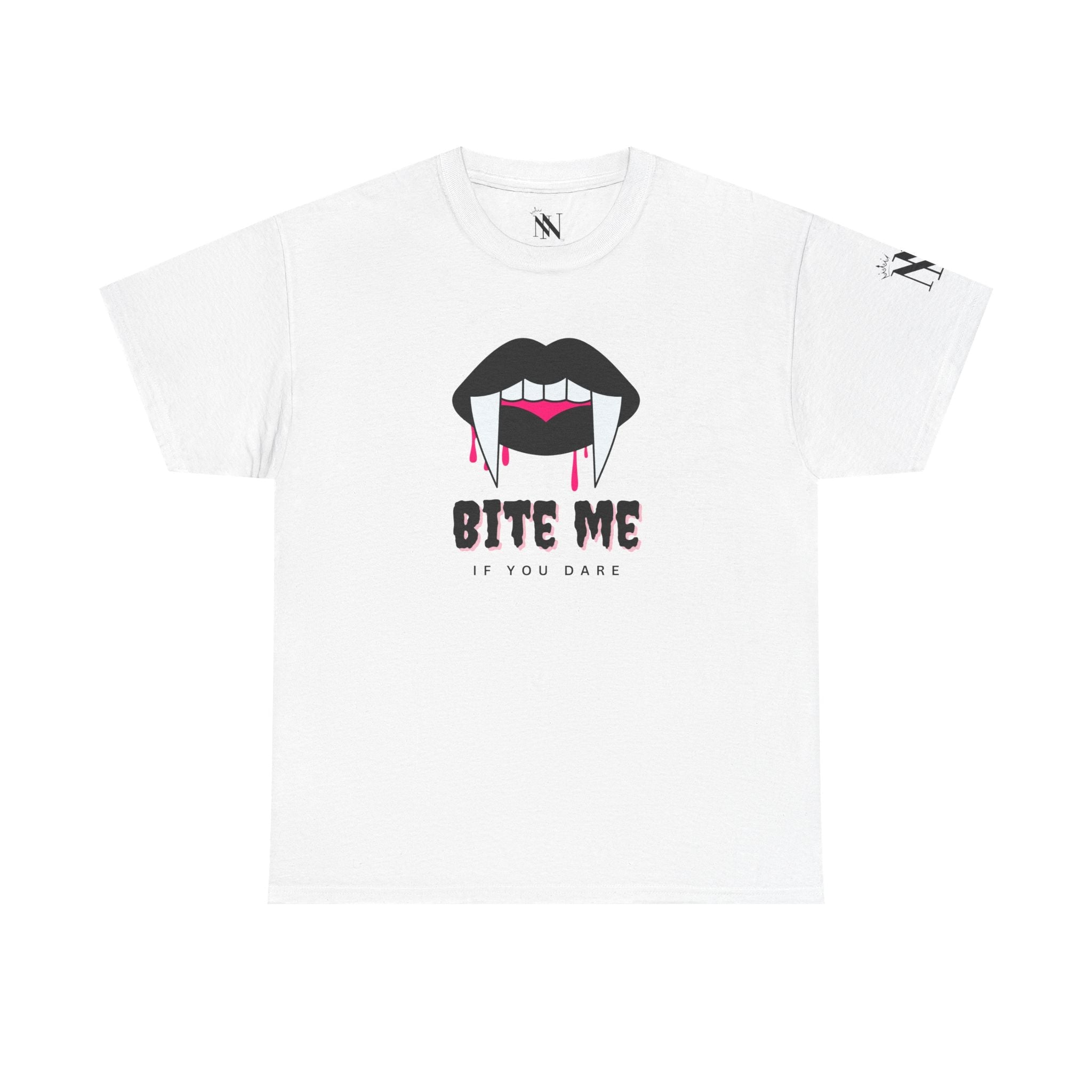 Bite Me if You Dare | Mix & Match Cotton Unisex Fun-Flirty Lovers’ T-Shirts