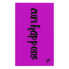Cum Happens Bright Purple | Mix & Match Soft Fun-Flirty Lovers’ Towels