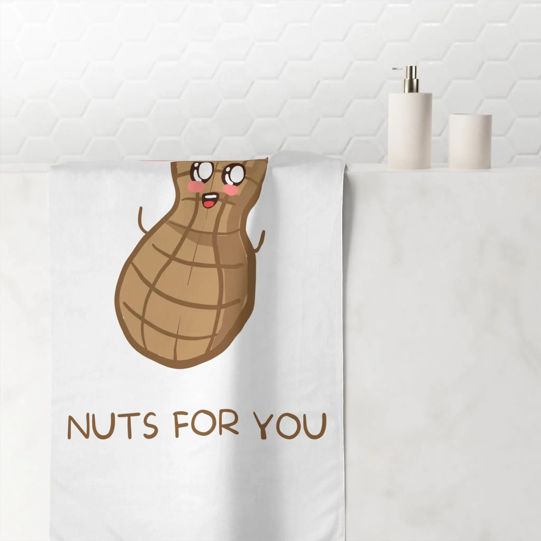 Nuts for You | Mix & Match XL Fun-Flirty Lovers’ Towels
