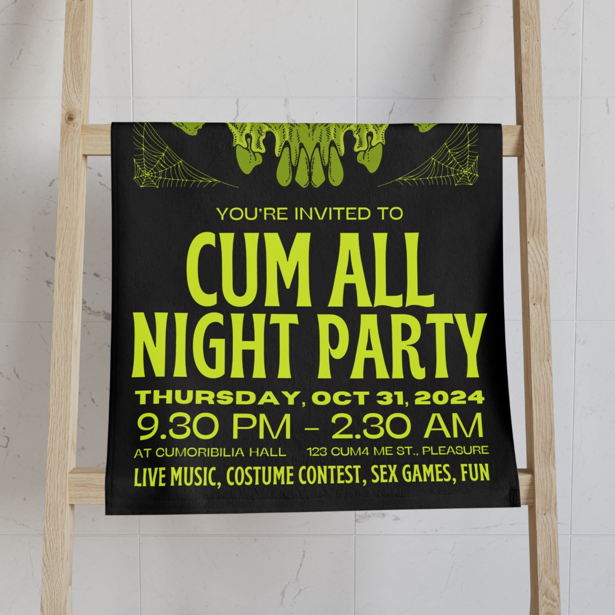 All Night Party Halloween | Mix & Match Original Fun-Flirty Lovers’ Towels