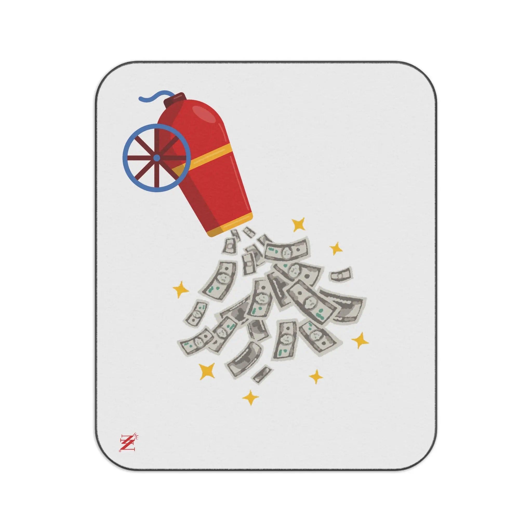Money Shot Cannon Emoji | Mix Match Fun-Flirty Lovers’ Water-Resistant Blankets