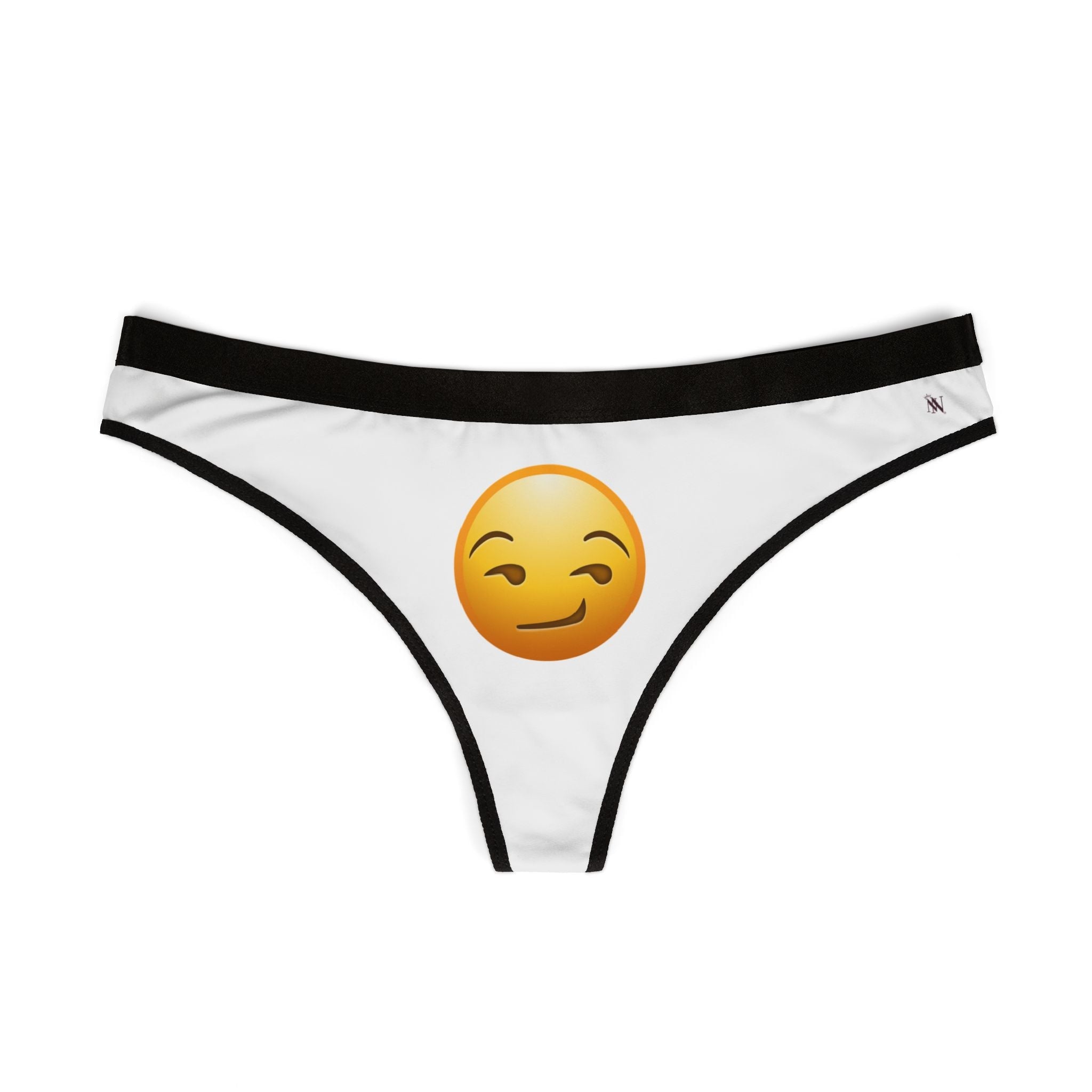 Smirking Face Emoji | Mix & Match Women’s Fun-Flirty Lovers’ Thongs