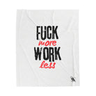 Fuck More Work Less | Mix & Match Velveteen Fun-Flirty Lovers’ Blankets