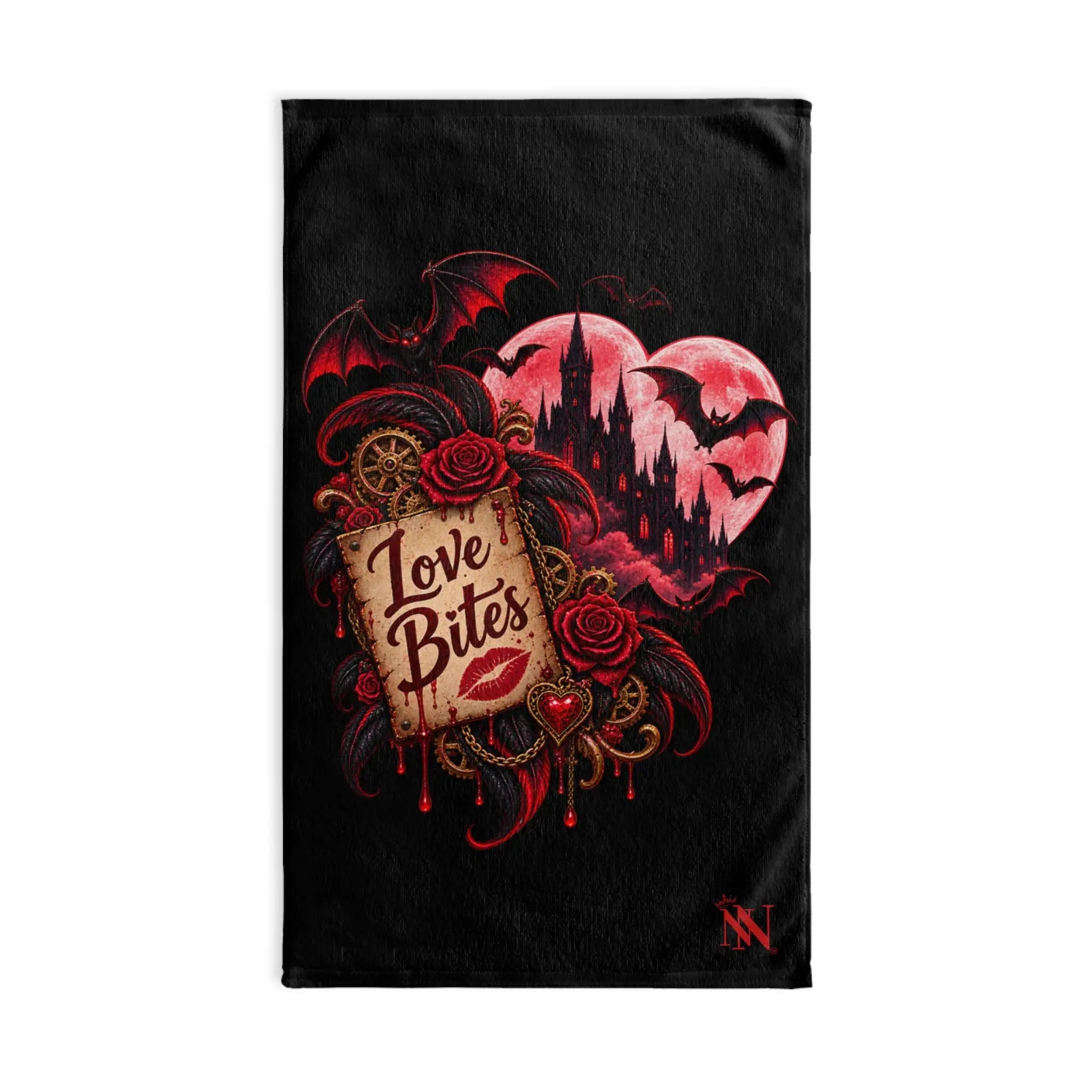 Love Bites Moon Bats | Nectar Napkins Classic Fun-Flirty Lovers’ Towels