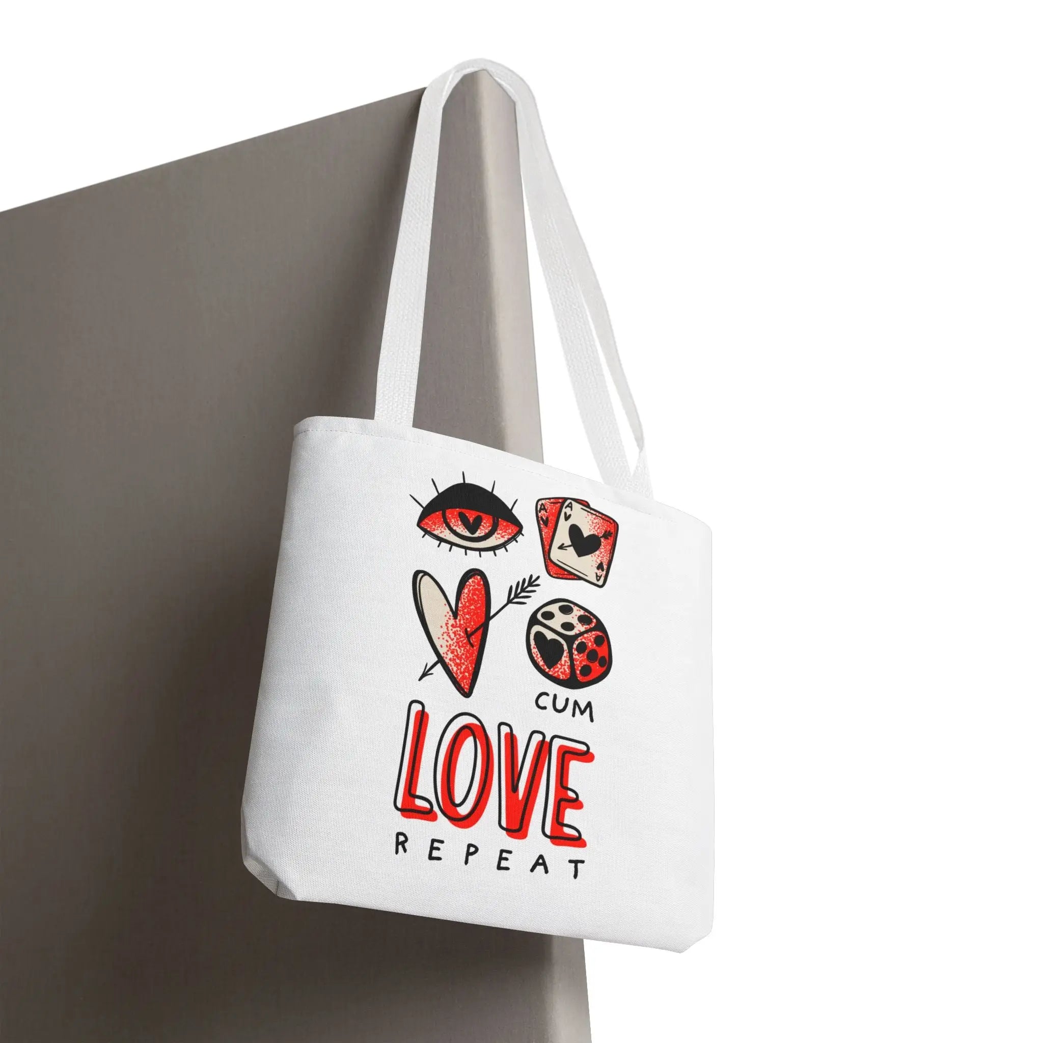 Cum Love Repeat Sex Tote Bag