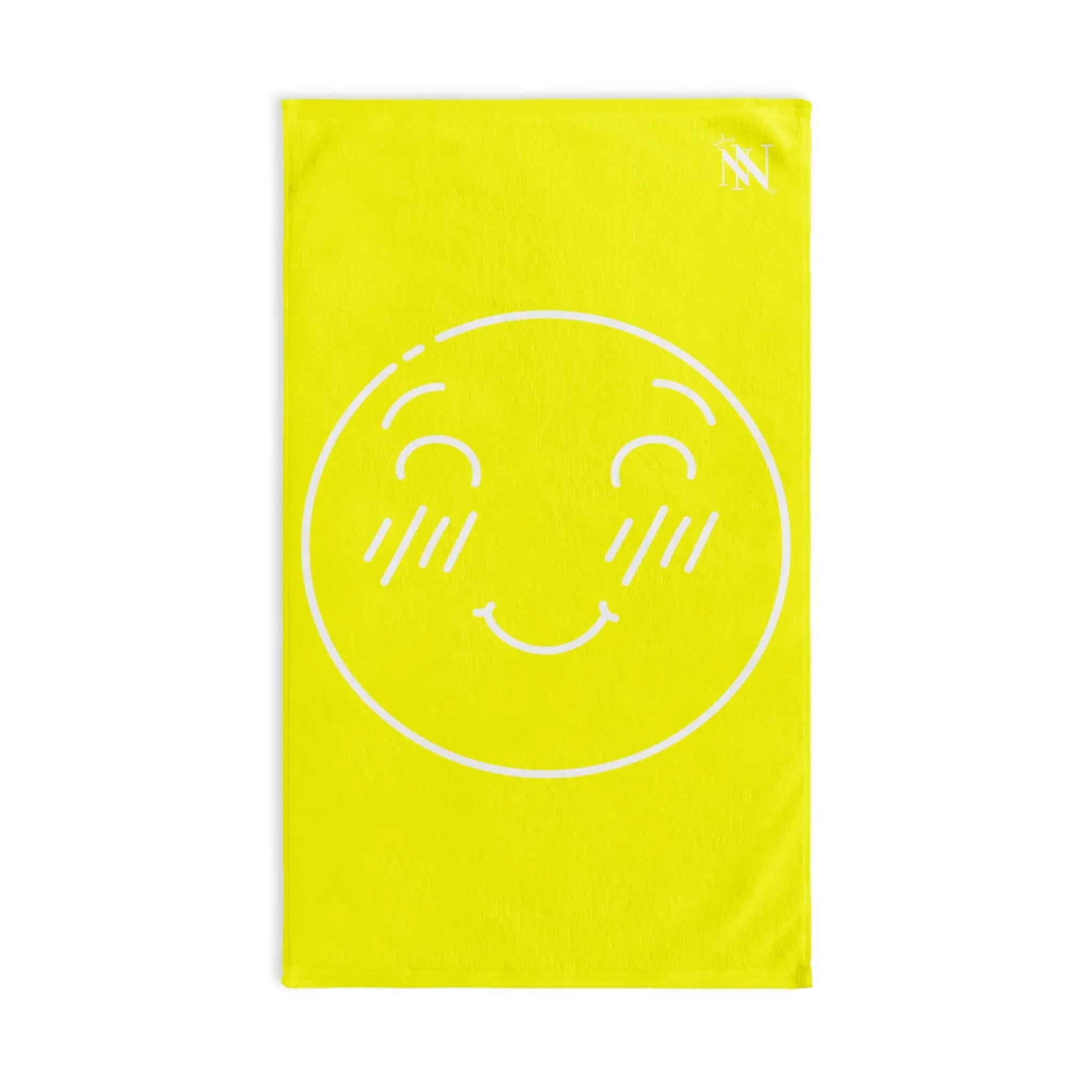 Yes Emoji Neon Yellow Cum Towel