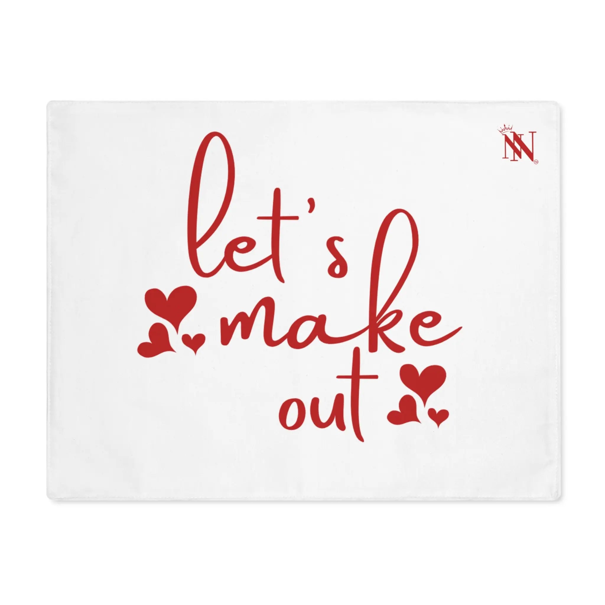 Let’s Make Out Hearts Sex Toy Mat