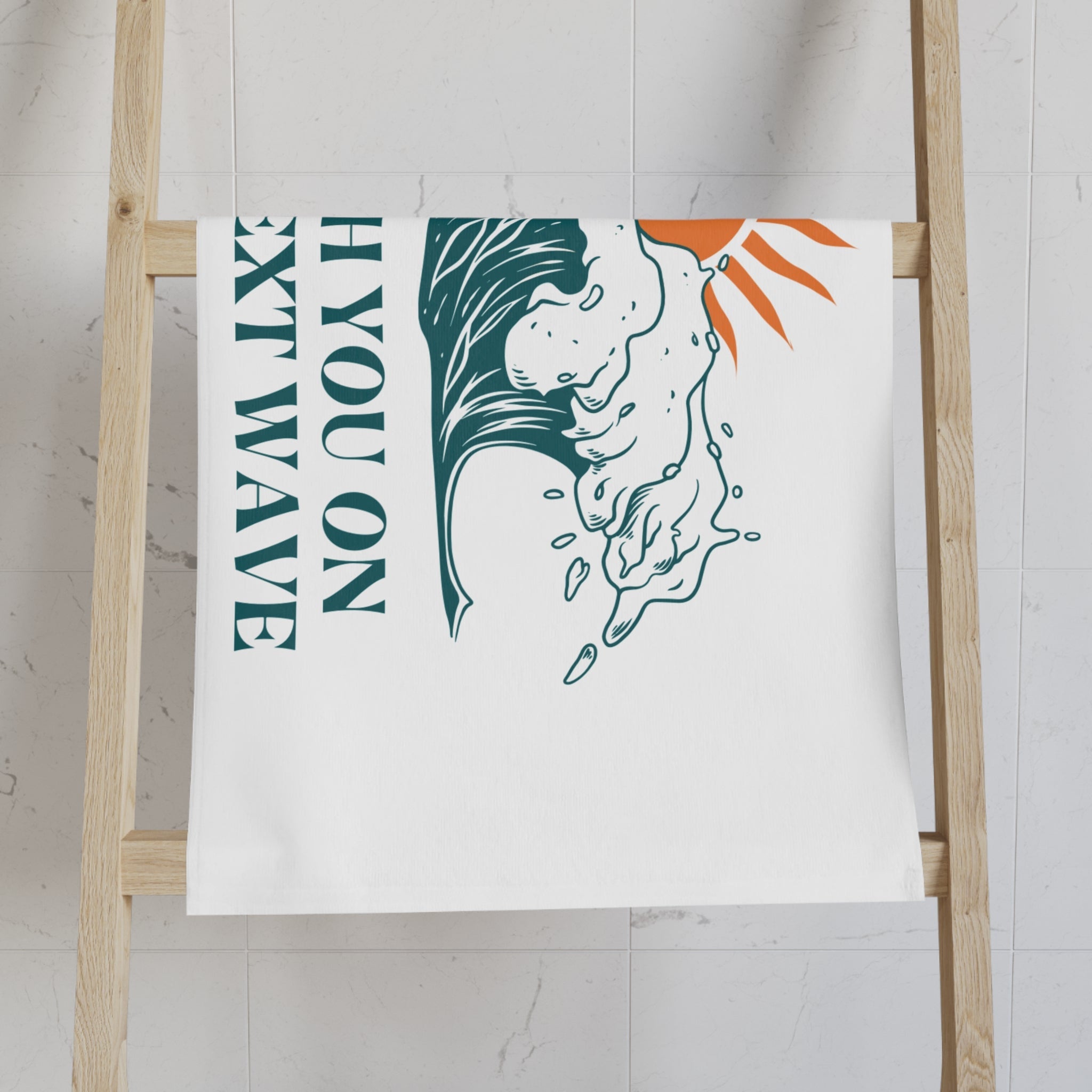 Catch You on the Next Wave Cum Towel