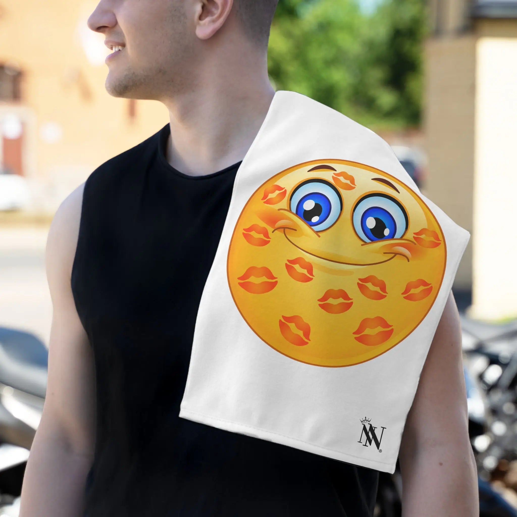 Kisses All Over Emoji Sex Towel