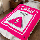 Caution Electric Love | Mix & Match Soft Fun-Flirty Lovers’ Blankets
