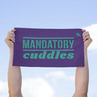 Mandatory Cuddles Purple | Mix & Match Soft Fun-Flirty Lovers’ Towels