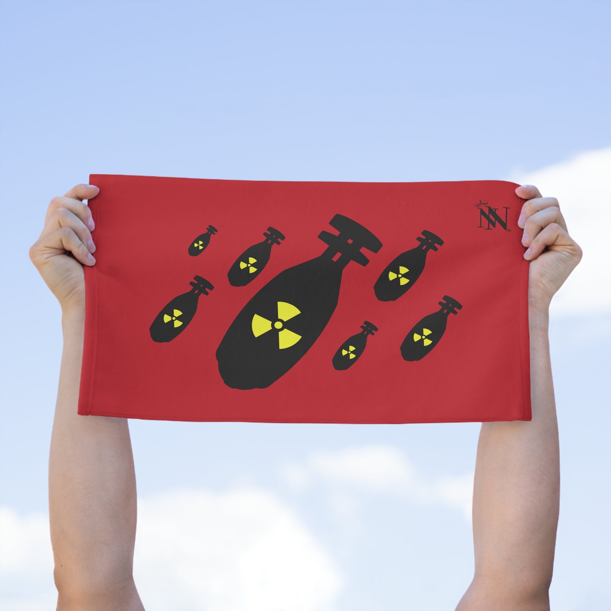 Toxic Bombs Red | Mix & Match Soft Fun-Flirty Lovers’ Towels
