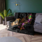 Laissez Les Bons Temps Rouler Blimp Crushed Velvet Blanket