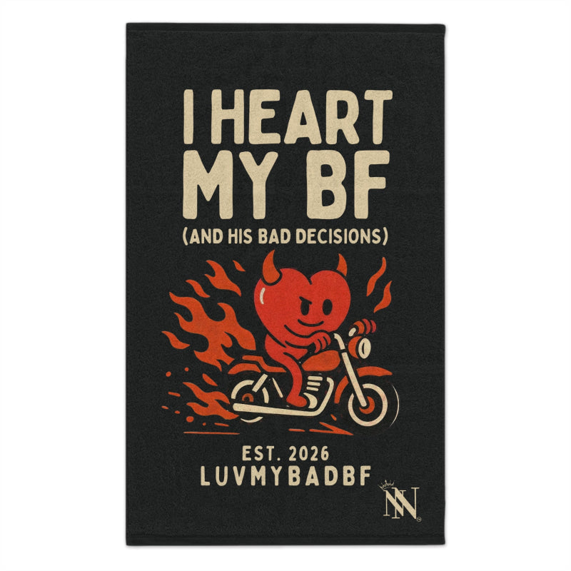 I Heart My BF | Mix & Match Soft Fun-Flirty Lovers’ Towels