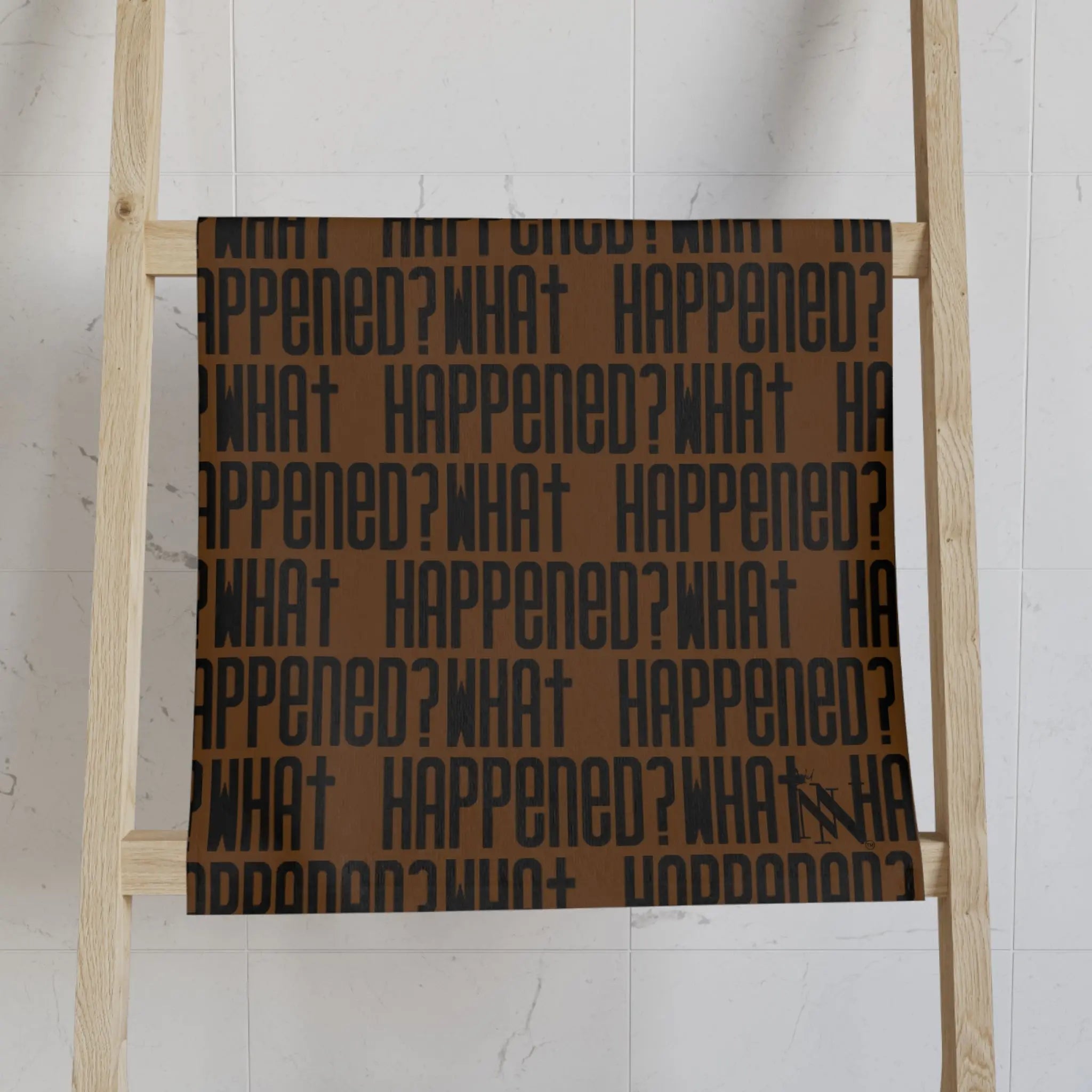 What Happened? Patterned Brown | Nectar Napkins Classic Fun-Flirty Lovers’ Towels