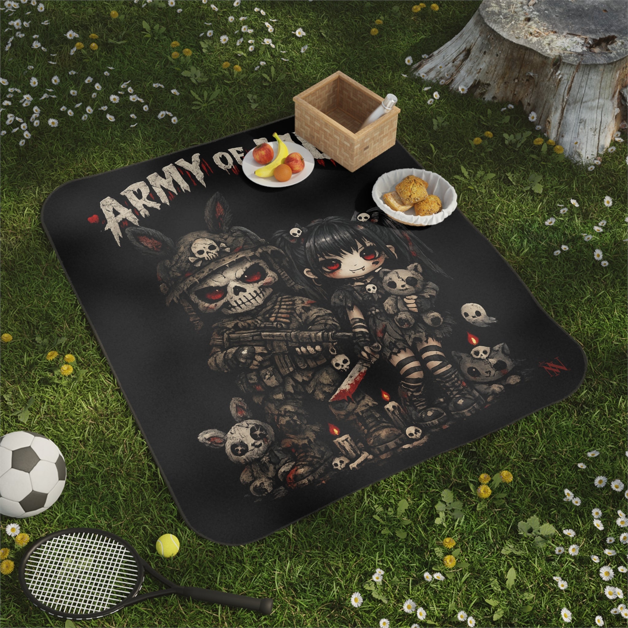Army of Me Gothic Sex Blanket