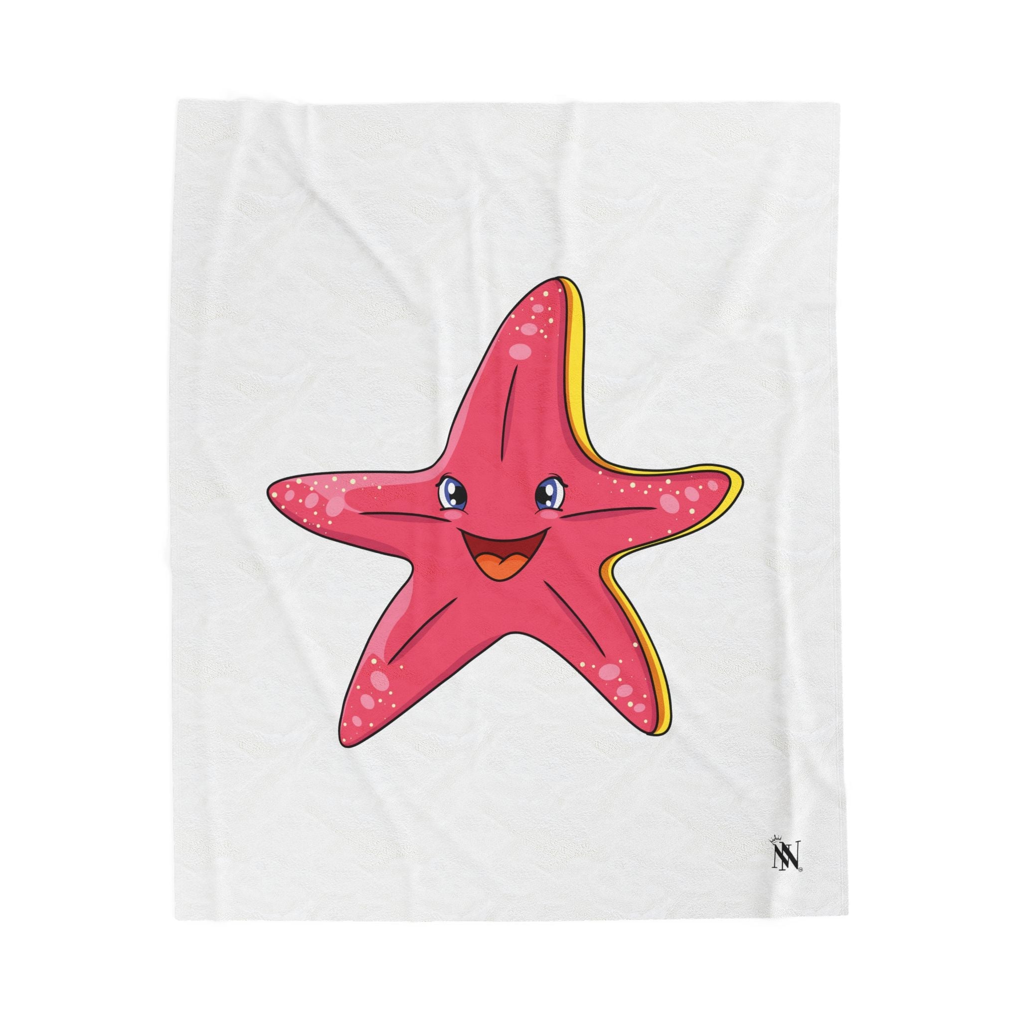 Happy Pink Starfish Sex Blanket