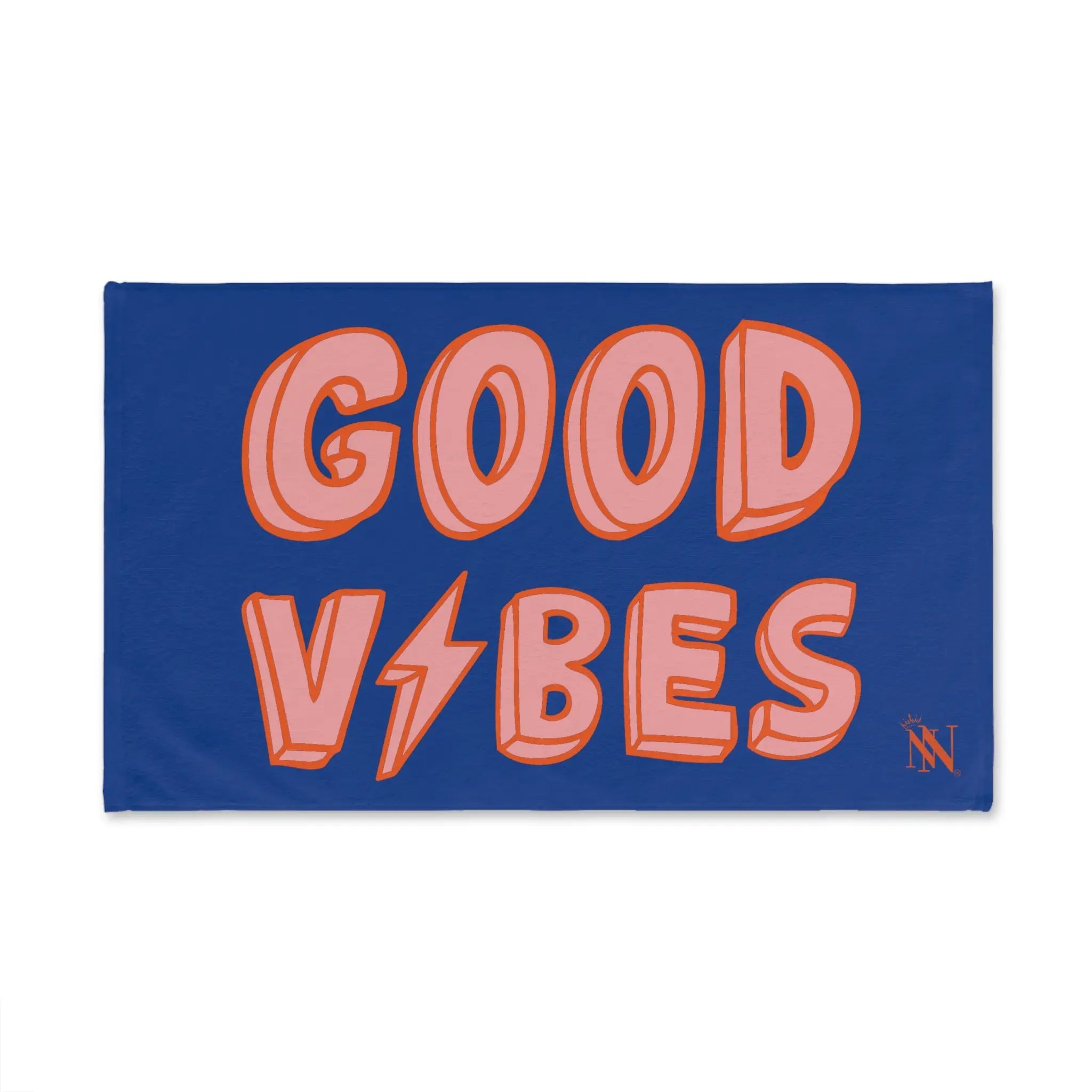 Good Vibes Red Electric Blue Cum Towel