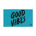Good Vibes Bubble Print Teal Cum Towel