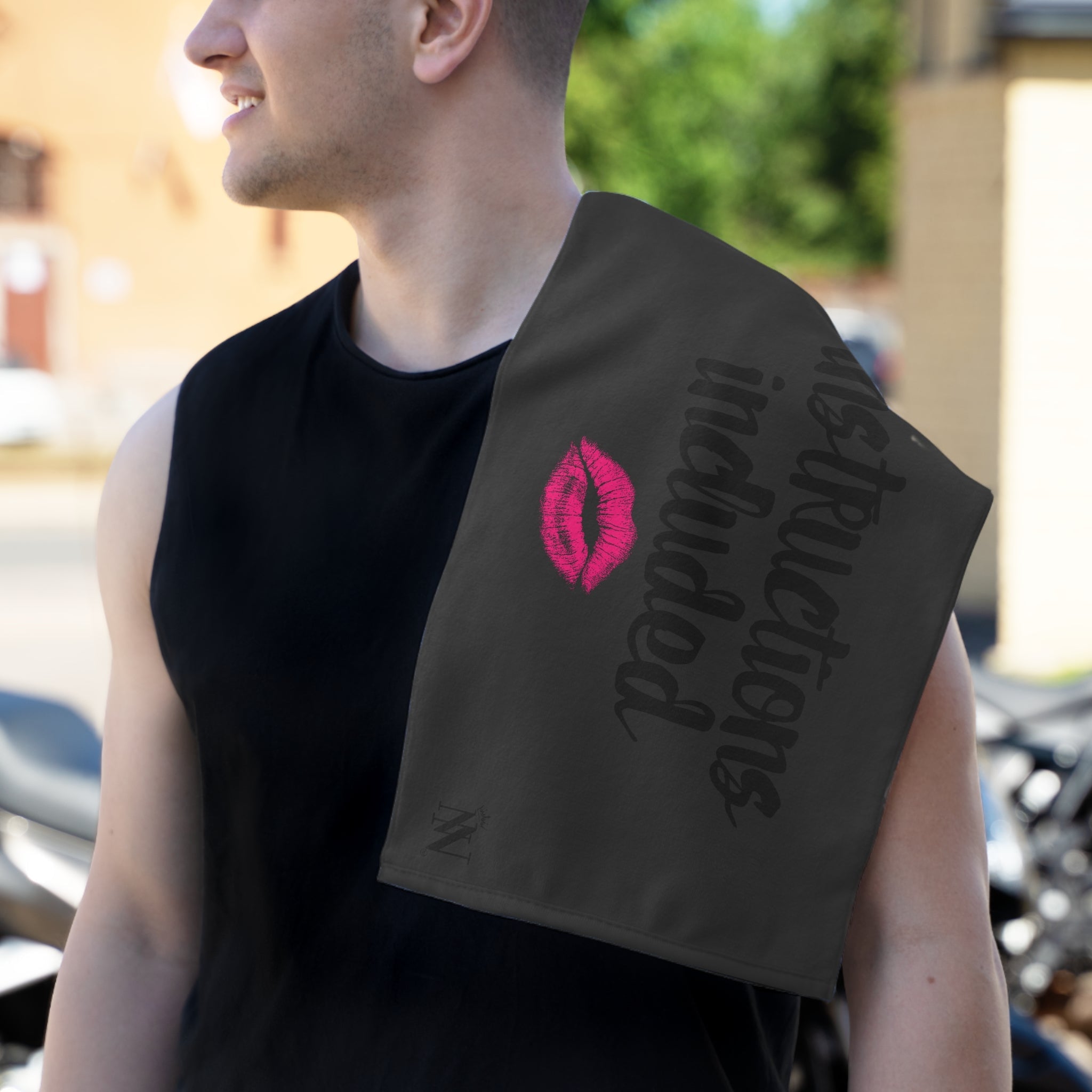 Instructions Included Dark Grey | Mix & Match Soft Fun-Flirty Lovers’ Towels