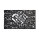 Love Emotion Writing Heart Cum Towel