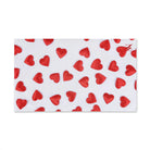 Fun Puffy Red Heart Pattern Cum Towel
