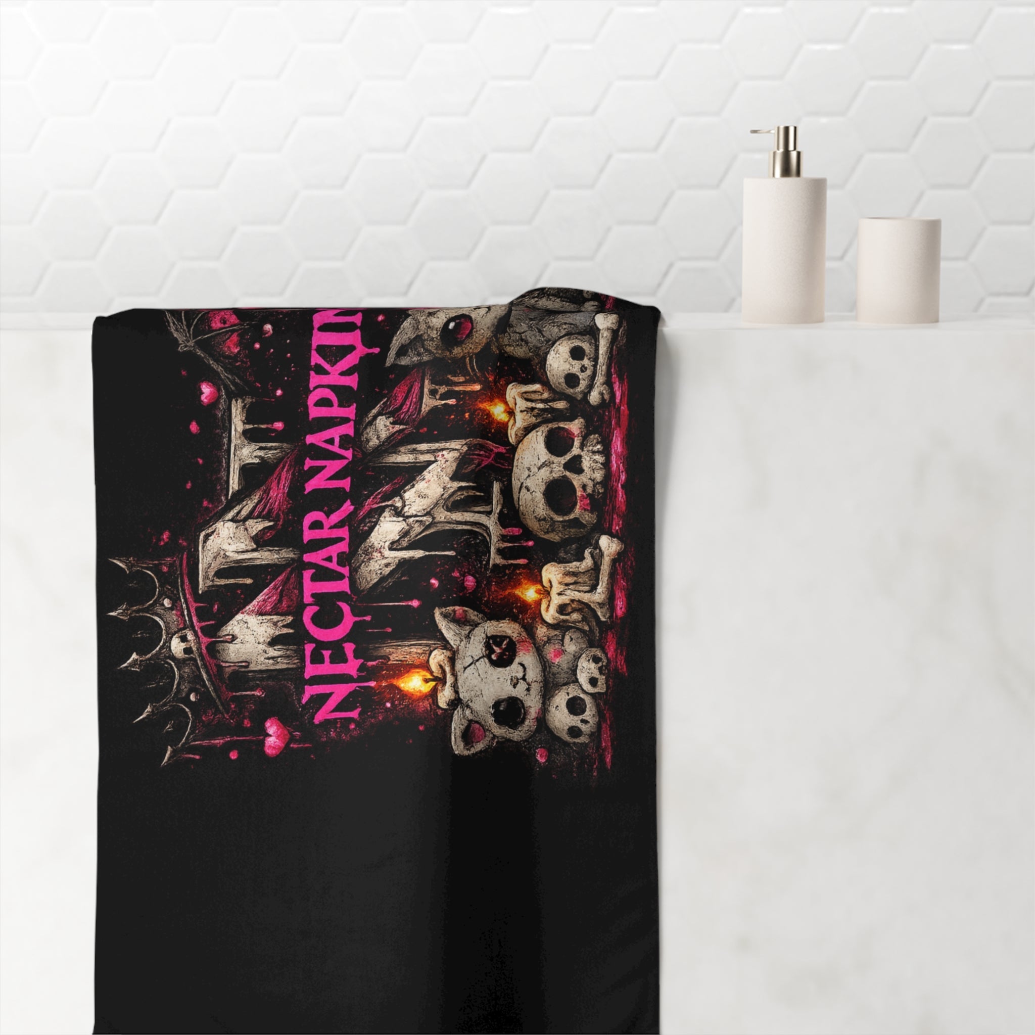 Nectar Napkins Gothic Kitty Anal Play Sex Towel