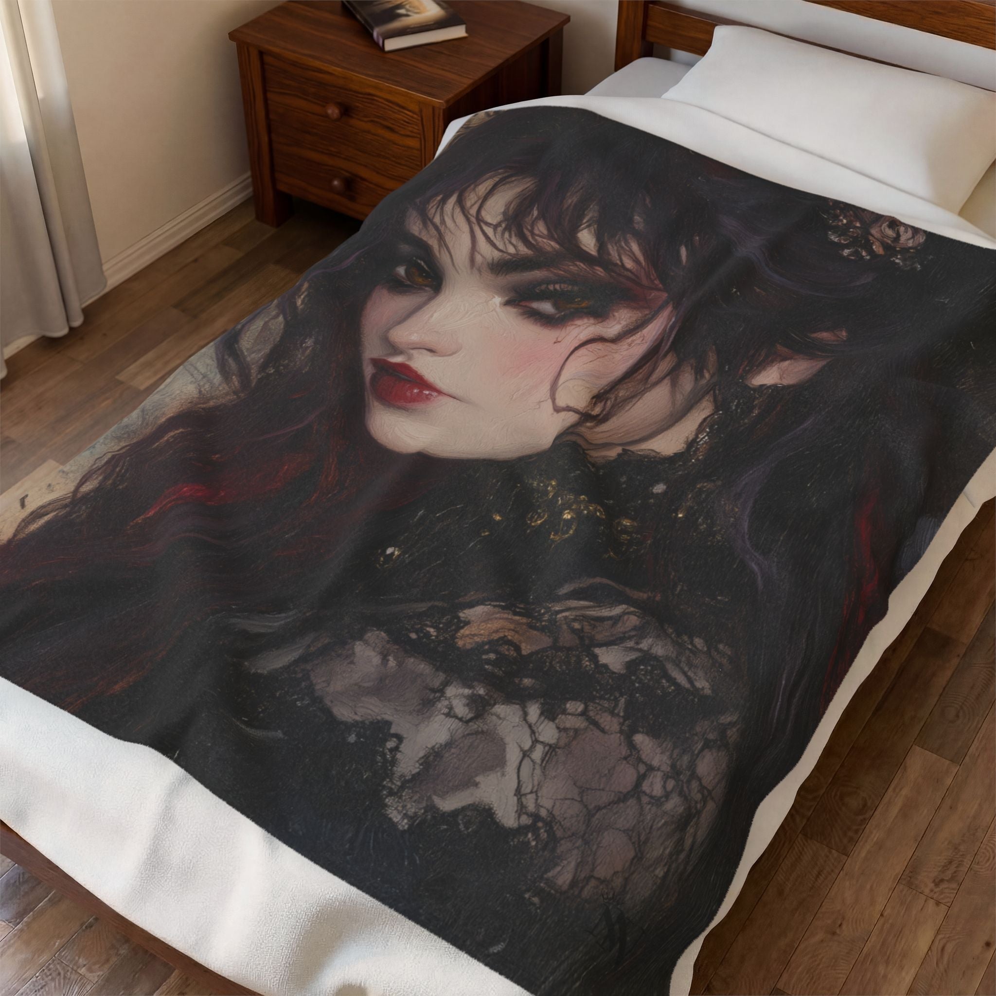 She is Darkness | Mix & Match Soft Fun-Flirty Lovers’ Blankets