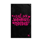Oral Sex Volunteers Needed | Mix & Match Original Fun-Flirty Lovers’ Towels