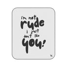 I’m Not Rude | Mix Match Fun-Flirty Lovers’ Water-Resistant Blankets
