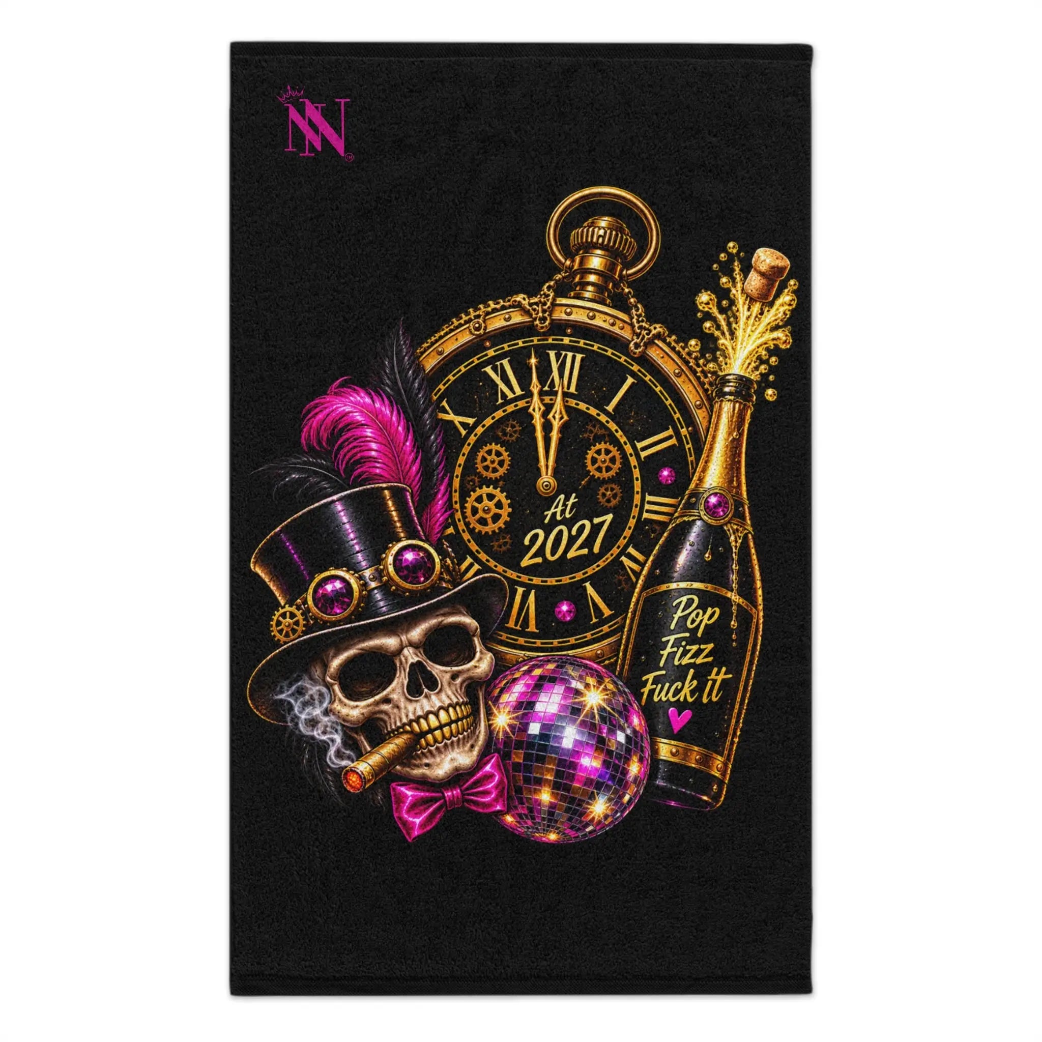 Pop Fizz Fuck It New Years | Nectar Napkins Fun-Flirty Lovers’ Towels